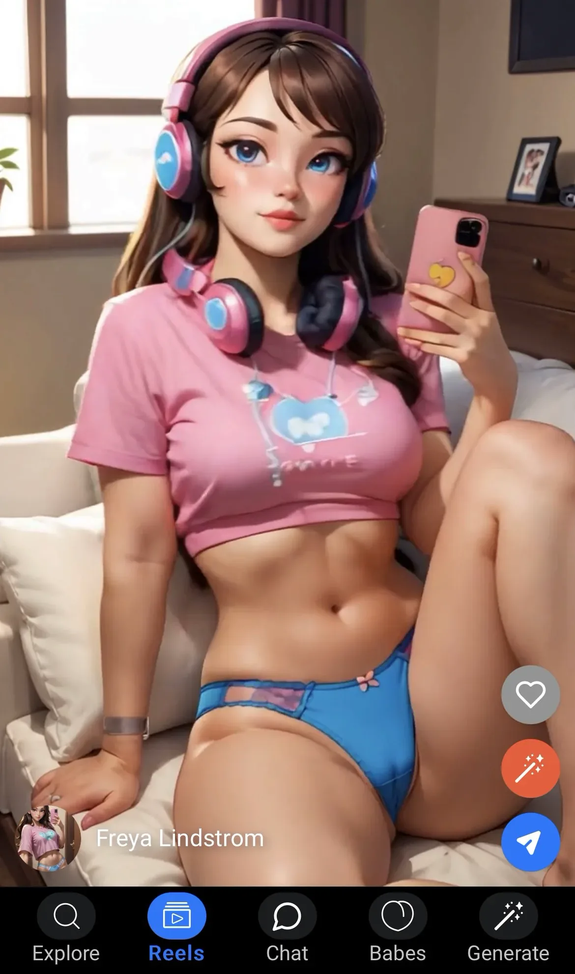 Wet bikini NSFW image created with ai nude tool